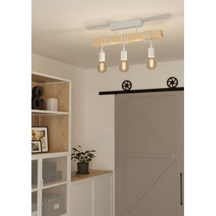 Eglo - Kiinteä kattokruunu TOWNSHEND 3xE27/60W/230V - FSC sertifioitu