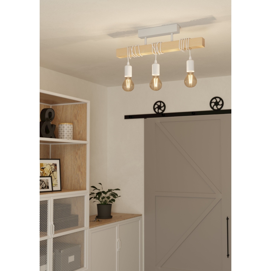Eglo - Kiinteä kattokruunu TOWNSHEND 3xE27/60W/230V - FSC sertifioitu