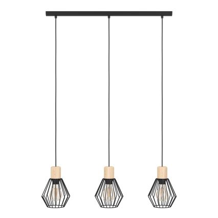 Eglo - Kattokruunu johdossa 3xE27/60W/230V - FSC sertifioitu