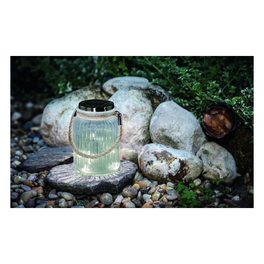 Eglo 48567 - Aurinkovalo SOLAR LED/1xAA läpinäkyvä IP44