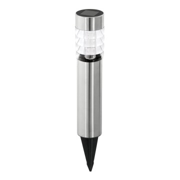 Eglo 48581 - Aurinkovalaisin LED-antennilla/0,06W/1,2V 100 mAh IP44 matta kromi