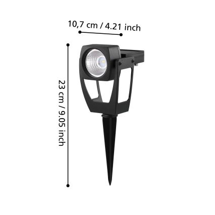 Eglo 48719 - LED Solar valonheitin SOLAR 1xLED/0,1W/3,2V IP44