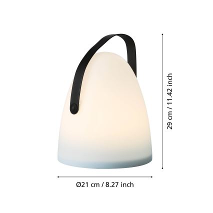 Eglo 48841 - LED-ulkovalaisin COLLIRADOS LED/3xAA IP44