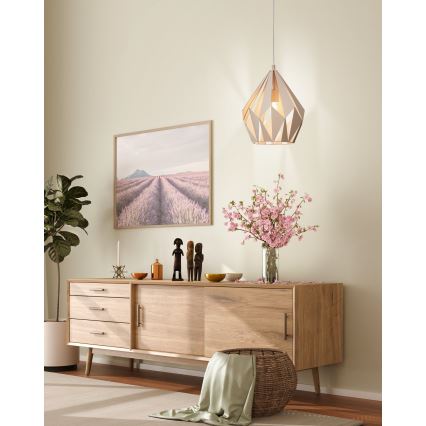 EGLO 49024 - Kattokruunu narulla CARLTON-P 1xE27/60W/230V