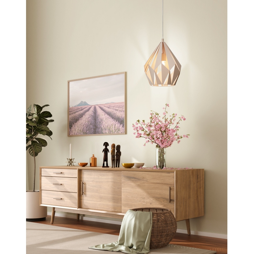 EGLO 49024 - Kattokruunu narulla CARLTON-P 1xE27/60W/230V