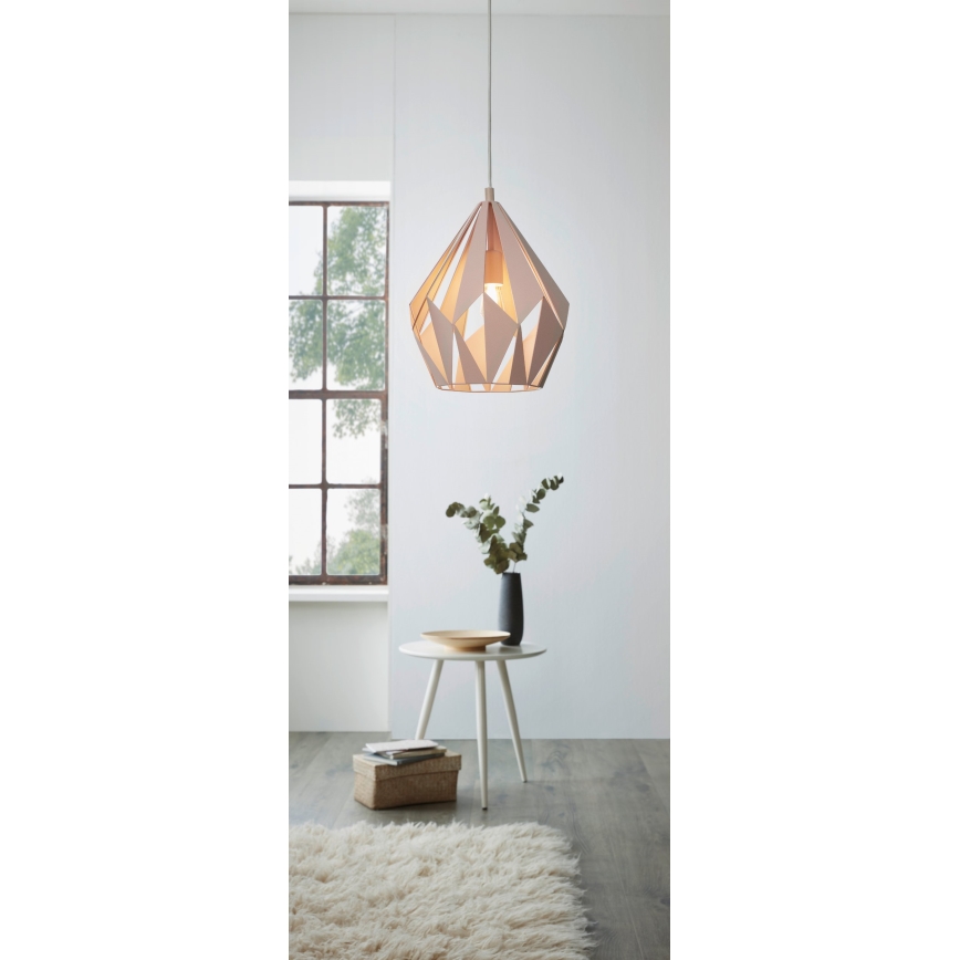 EGLO 49024 - Kattokruunu narulla CARLTON-P 1xE27/60W/230V