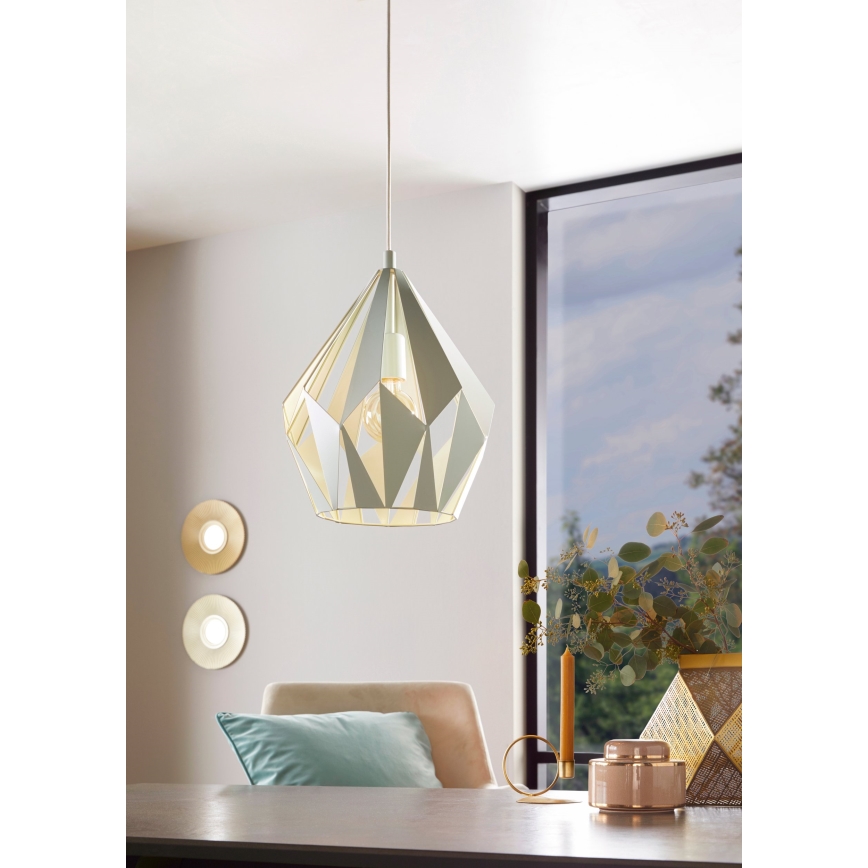 EGLO 49026 - Kattokruunu narulla CARLTON-P 1xE27/60W/230V