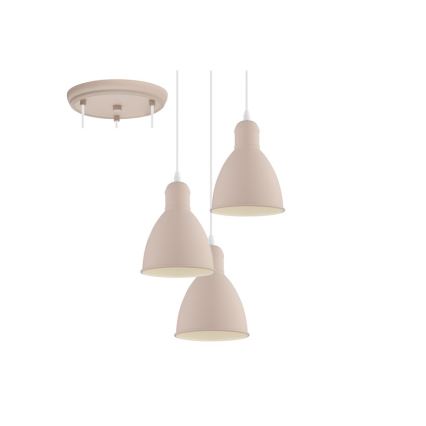 EGLO 49084 - Kattokruunu narulla PRIDDY-P 3xE27/60W/230V