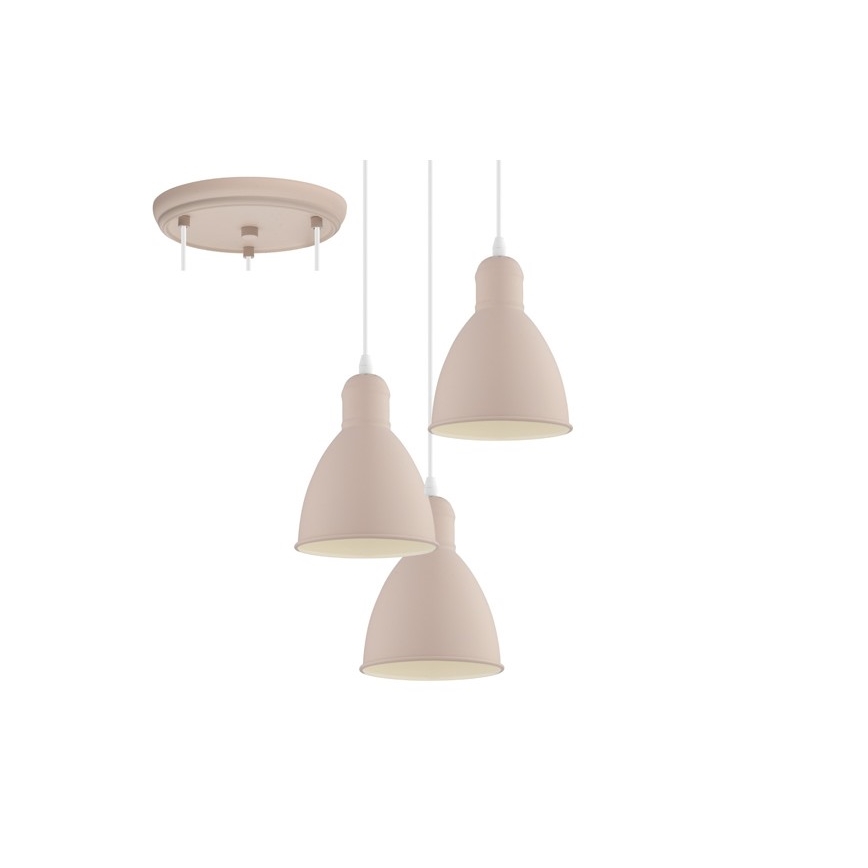 EGLO 49084 - Kattokruunu narulla PRIDDY-P 3xE27/60W/230V