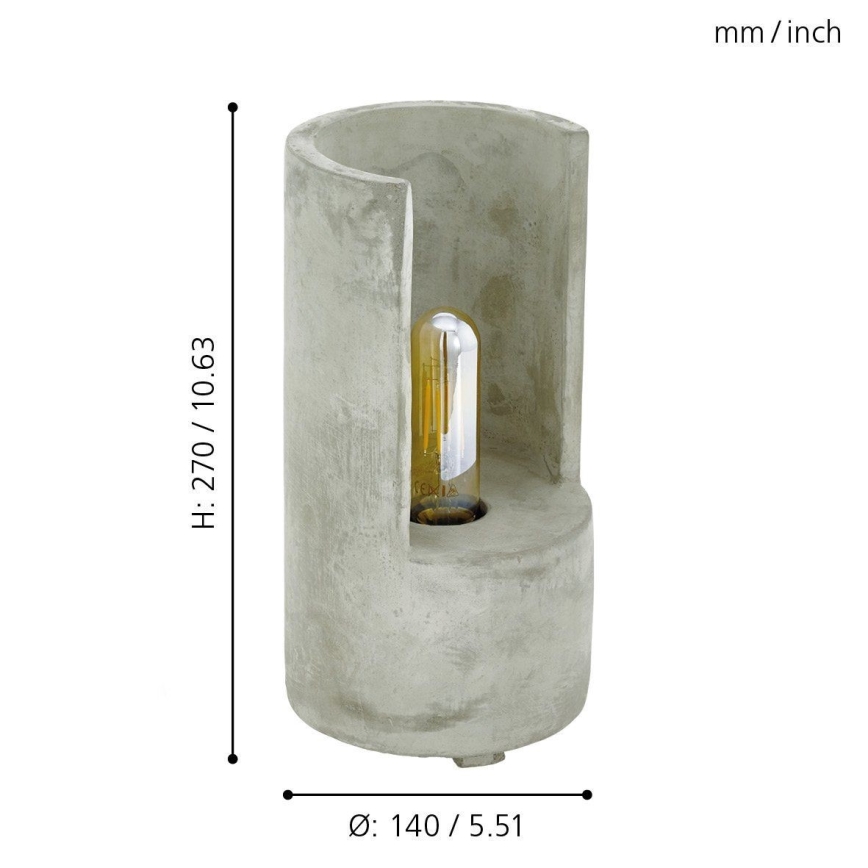 Eglo 49111 - Pöytälamppu LYNTON 1xE27/60W/230V