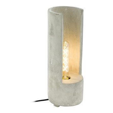 Eglo 49112 - Pöytävalaisin LYNTON 1xE27/60W/230V betoni