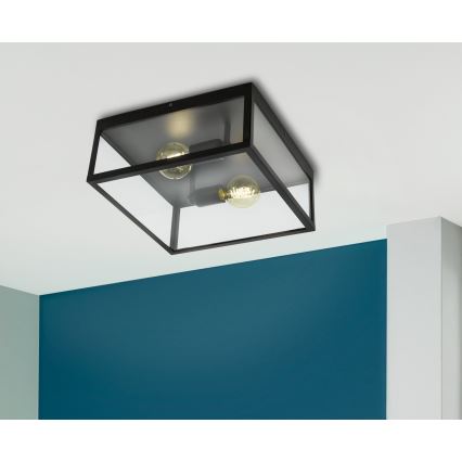 Eglo 49392 - Kattovalo CHARTERHOUSE 2xE27/60W/230V