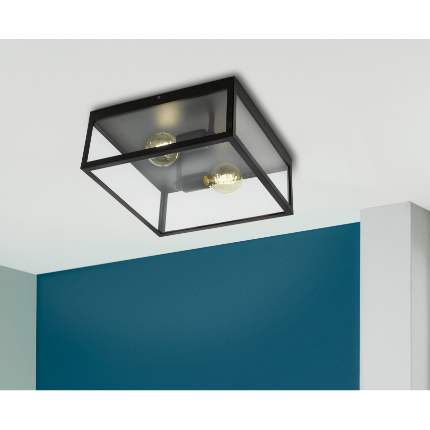 Eglo 49392 - Kattovalo CHARTERHOUSE 2xE27/60W/230V