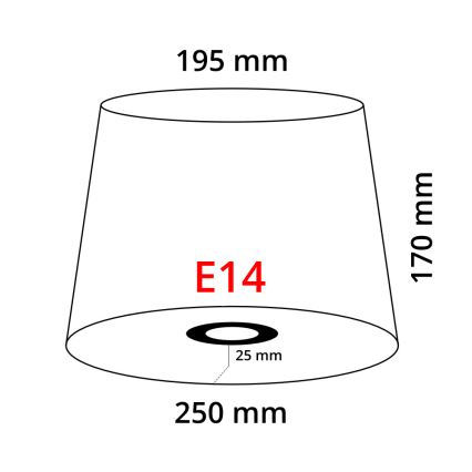 Eglo 49412 - Sävy VINTAGE valkoinen taitettu E14 halkaisija 25 cm