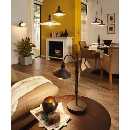 Eglo - Kattokruunu STOCKBURY 1xE27/60W/230V
