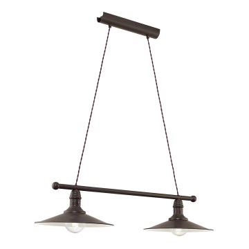 Eglo 49457 - Kattokruunu STOCKBURY 2xE27/60W/230V