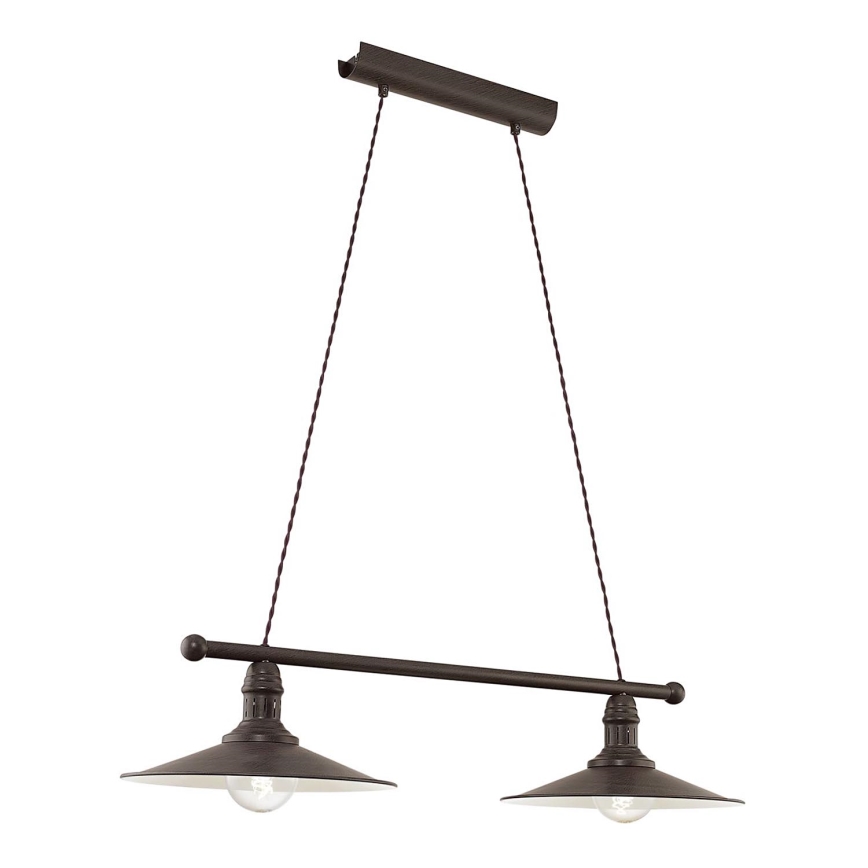 Eglo 49457 - Kattokruunu STOCKBURY 2xE27/60W/230V