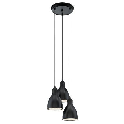 Eglo 49465 - Kattokruunu PRIDDY 3xE27/60W/230V