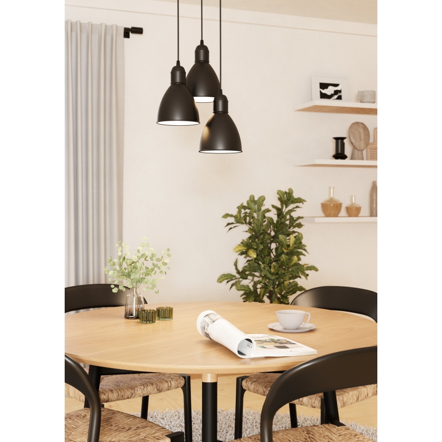 Eglo 49465 - Kattokruunu PRIDDY 3xE27/60W/230V
