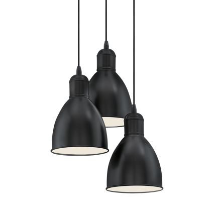 Eglo 49465 - Kattokruunu PRIDDY 3xE27/60W/230V