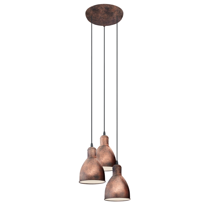 Eglo 49493 - Kattokruunu PRIDDY 1 3xE27/60W/230V