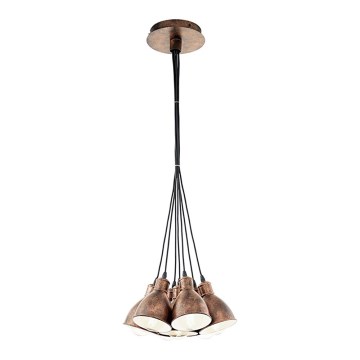 Eglo 49494 - Kattokruunu PRIDDY 1 7xE27/60W/230V