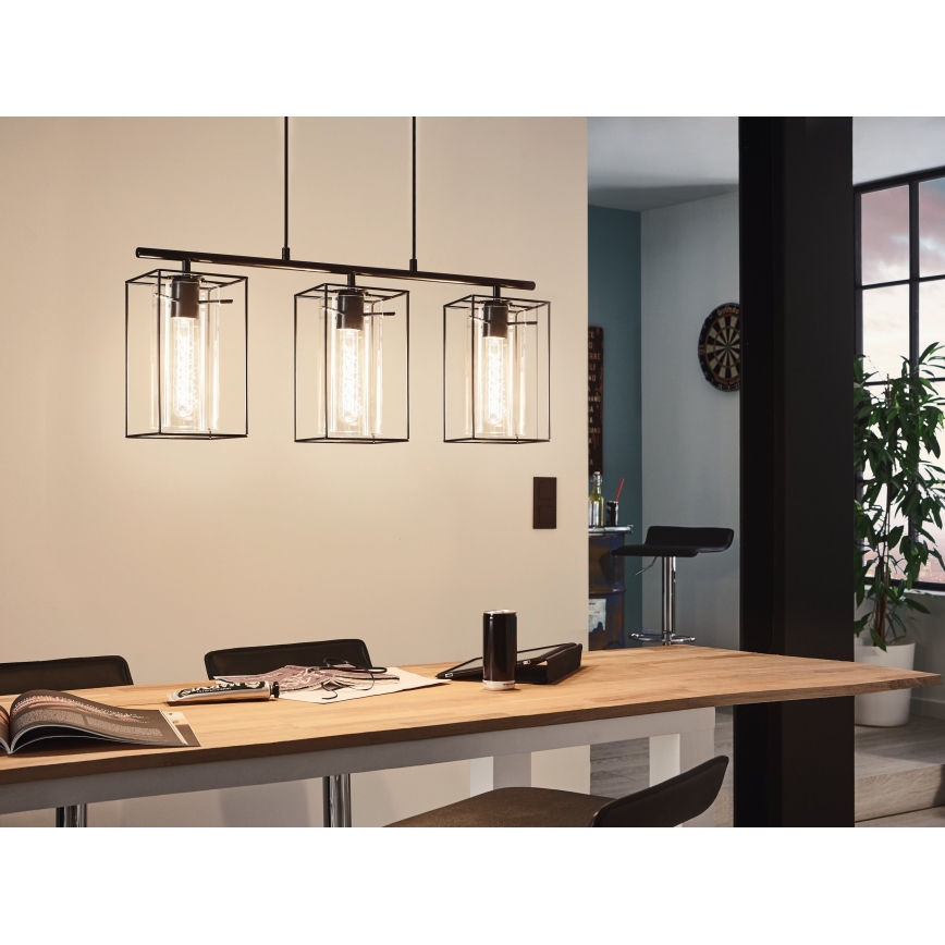 Eglo 49496 - Kattokruunu LONCINO 3xE27/60W/230V