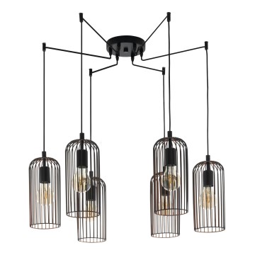 Eglo 49643 - Kattokruunu narulla ROCCAMENA 6xE27/60W/230V