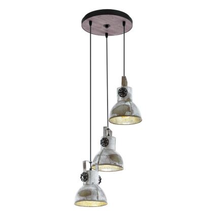 Eglo 49647 - Kattokruunu narulla BARNSTAPLE 3xE27/40W/230V