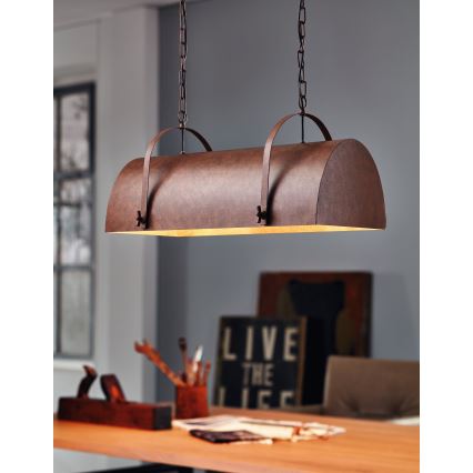 Eglo 49687 - Kattokruunu ketjussa DEERHURST 2xE27/60W/230V