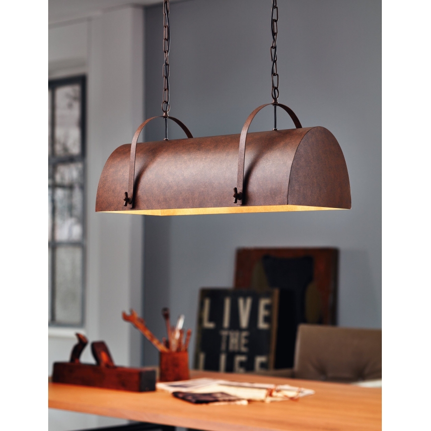 Eglo 49687 - Kattokruunu ketjussa DEERHURST 2xE27/60W/230V
