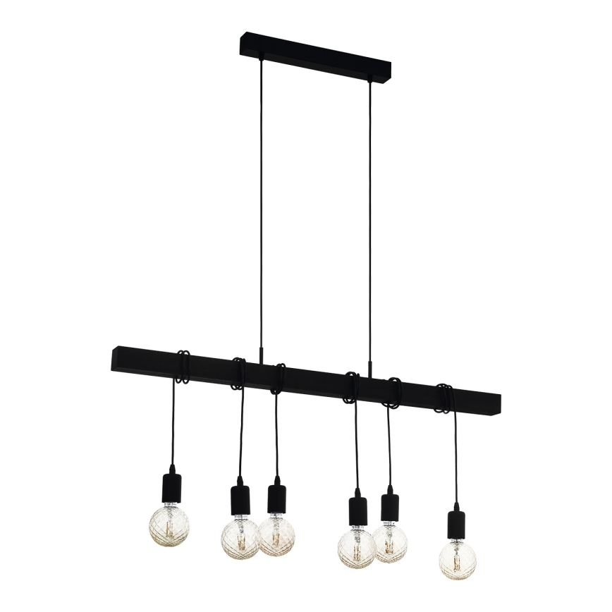 Eglo - Riipusvalaisin TOWNSHEND 6xE27/60W/230V