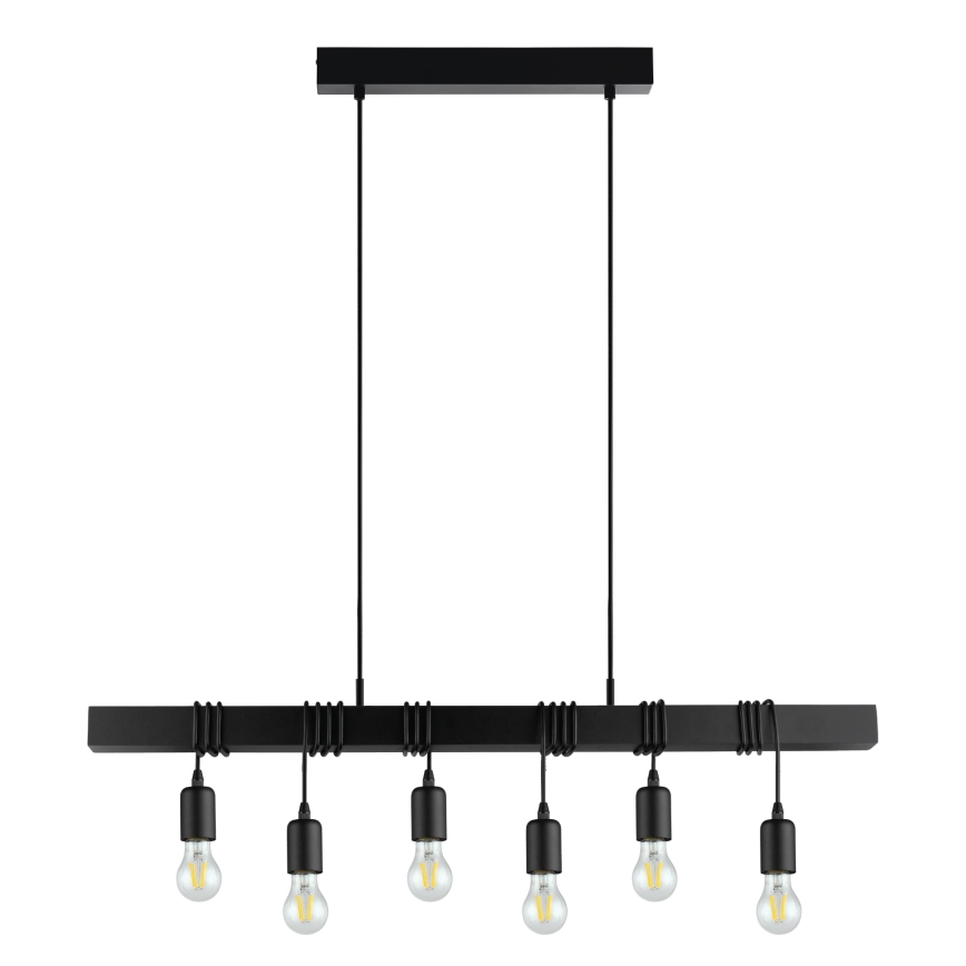 Eglo - Riipusvalaisin TOWNSHEND 6xE27/60W/230V