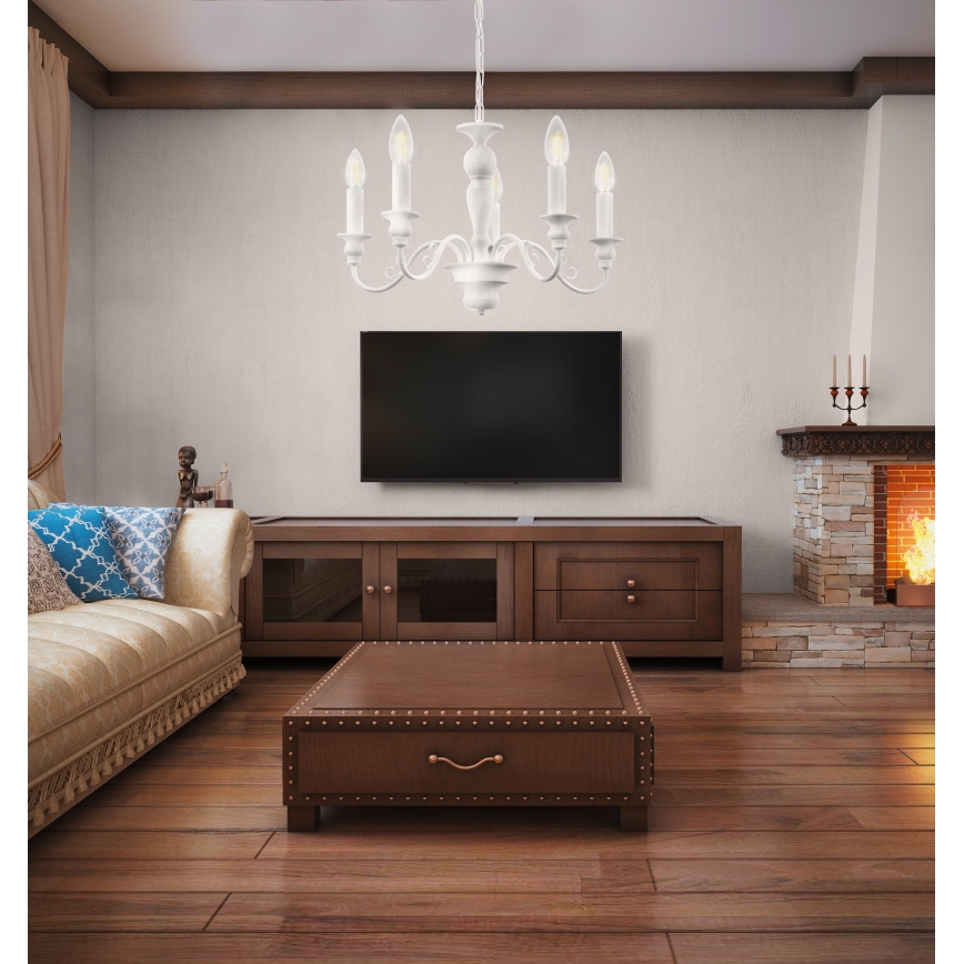 Eglo 49851 - Kattokruunu CAPOSILE 5xE14/40W/230V