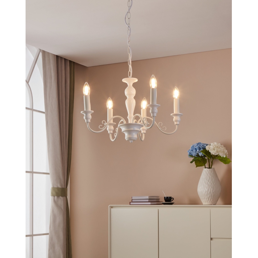 Eglo 49851 - Kattokruunu CAPOSILE 5xE14/40W/230V