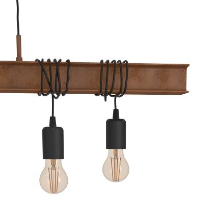 Eglo 49859 - Kattokruunu narulla TOWNSHEND 4 TOWNSHEND 6xE27/60W/230V