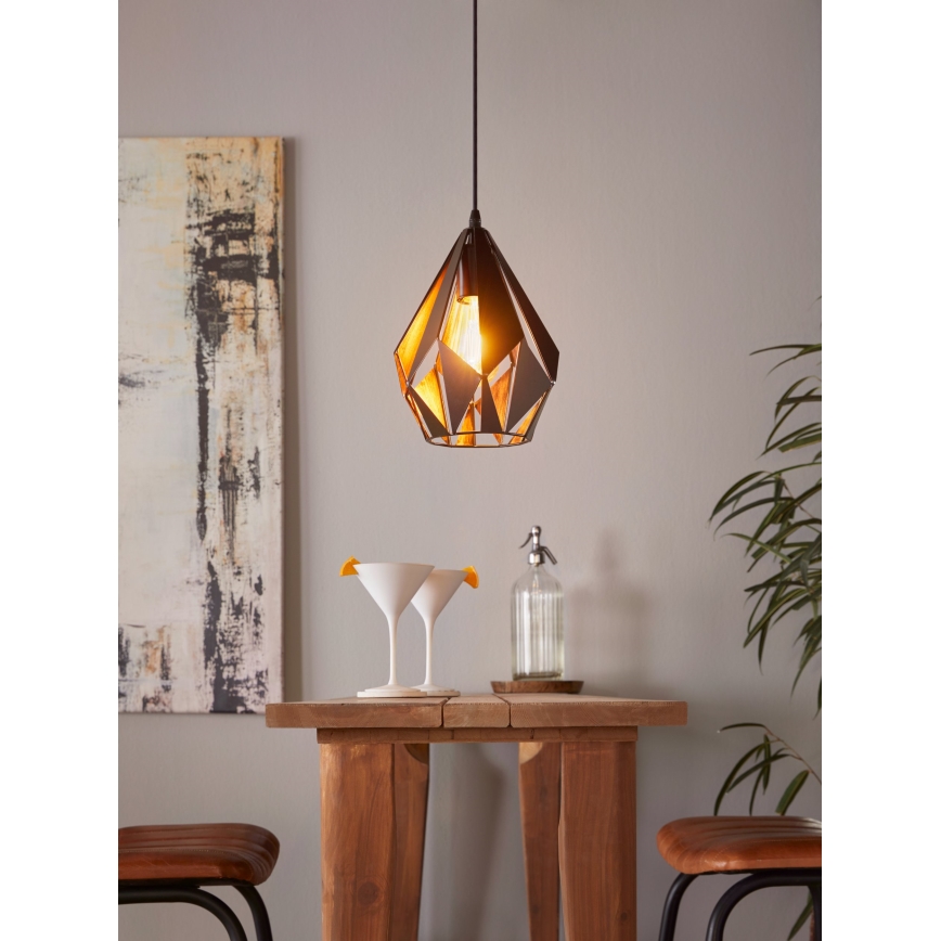 Eglo 49997 - Kattokruunu narulla CARLTON 1xE27/60W/230V