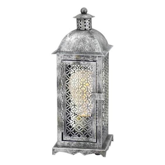 Eglo 54617 - LED-pöytävalaisin 1xE27/4W/230V 3000K hopea