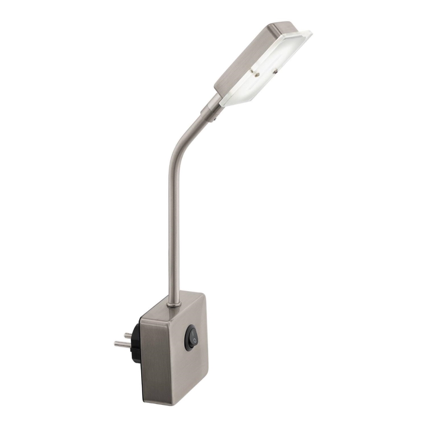 Eglo 54651 - Pistorasian LED-valo LED/4,5W/230V 3000K mattakromi