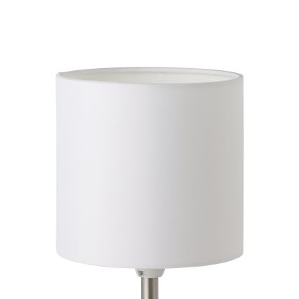 Eglo 54744 - Pöytävalaisin ANADIA 1xE14/40W/230V valkoinen/mattakromi