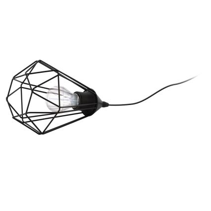 Eglo 54889 - LED Pistorasiapöytävalo 1xE27/4W/230V 3000K musta