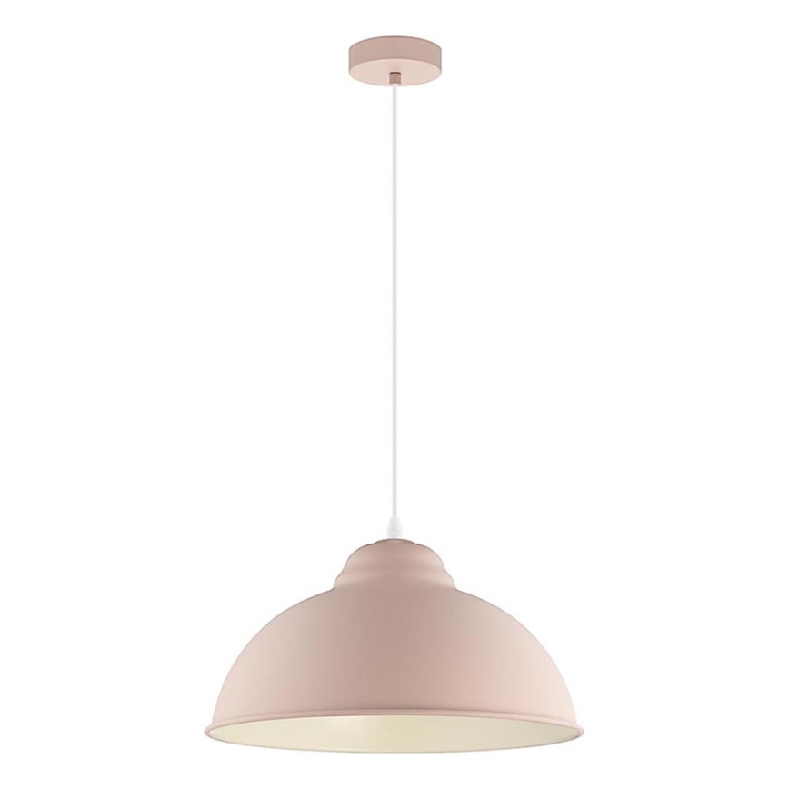 Eglo 54964 - Kattokruunu johdossa TRURO-P 1xE27/60W/230V vaaleanpunainen