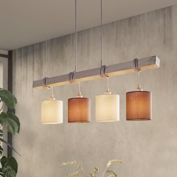 Eglo 55206 - Kattokruunu johdossa TOWNSHEND 4xE27/60W/230V