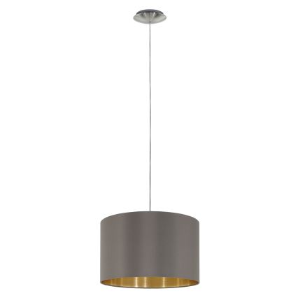 Eglo 55269 - Kattokruunu johdossa MASERLO 1xE27/60W/230V ruskea
