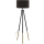 Eglo 55291 - Lattialamppu BIDFORD 1xE27/60W/230V musta/ruskea