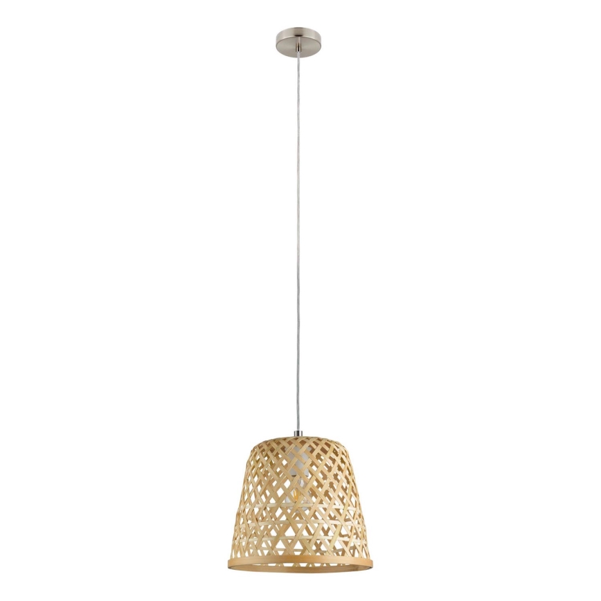 Eglo 55696 - KIRKCOLM-riippuvalaisin vaijerilla 1xE27/60W/230V beige