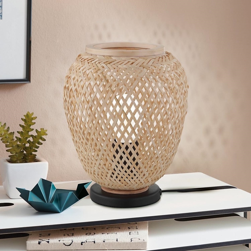 Eglo 55699 - Pöytävalaisin DEMBLEBY 1xE27/40W/230V beige