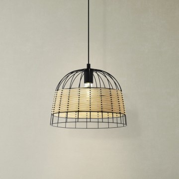 Eglo 55709 - Kattokruunu johdossa ANWICK 1xE27/40W/230V rottinki