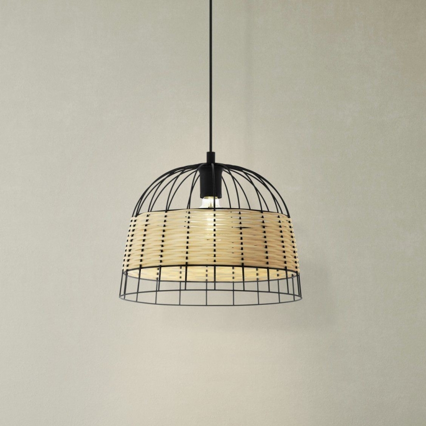 Eglo 55709 - Kattokruunu johdossa ANWICK 1xE27/40W/230V rottinki