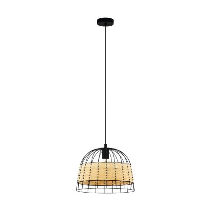 Eglo 55709 - Kattokruunu johdossa ANWICK 1xE27/40W/230V rottinki